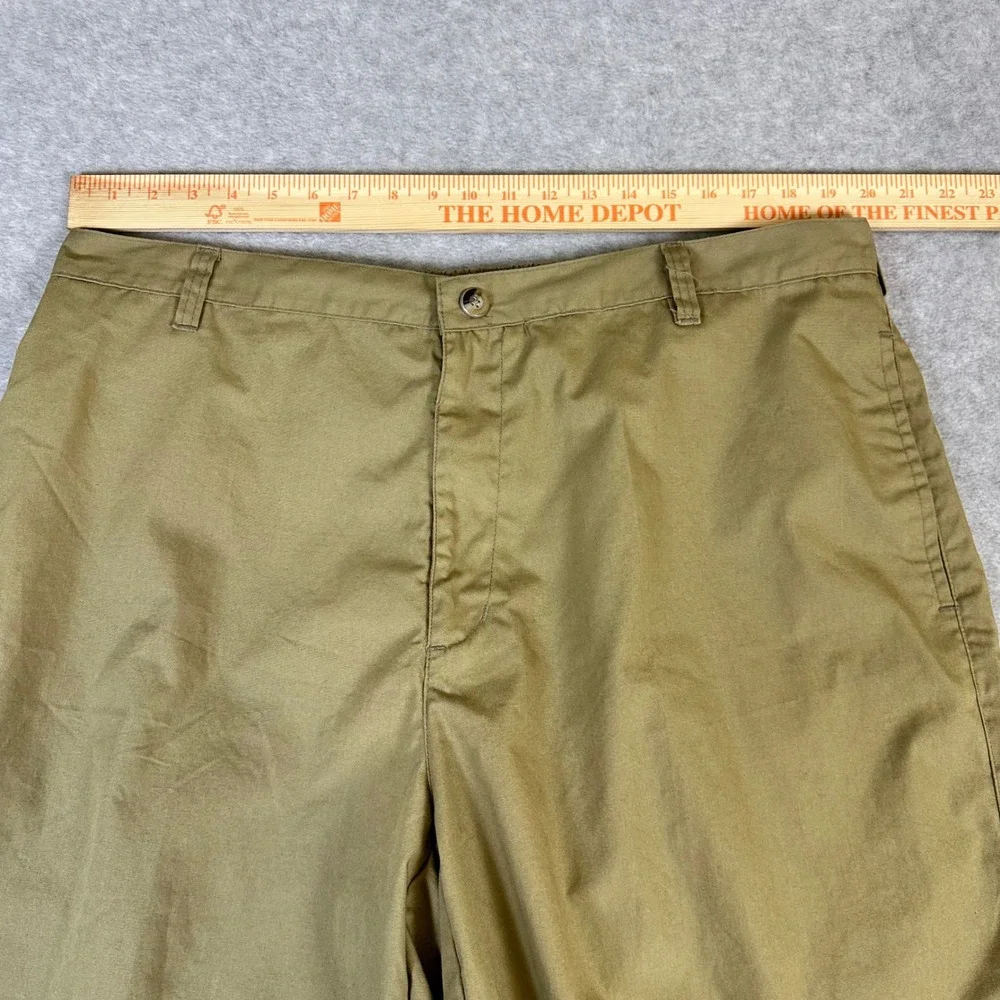 Haband Mens Khaki Shorts Size 44 Elastic Back Waist Tan Cotton Blend Casual‎